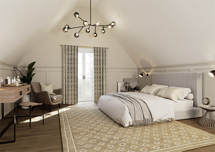 Highbury, Ochre - Made to Measure Curtains - Image 7